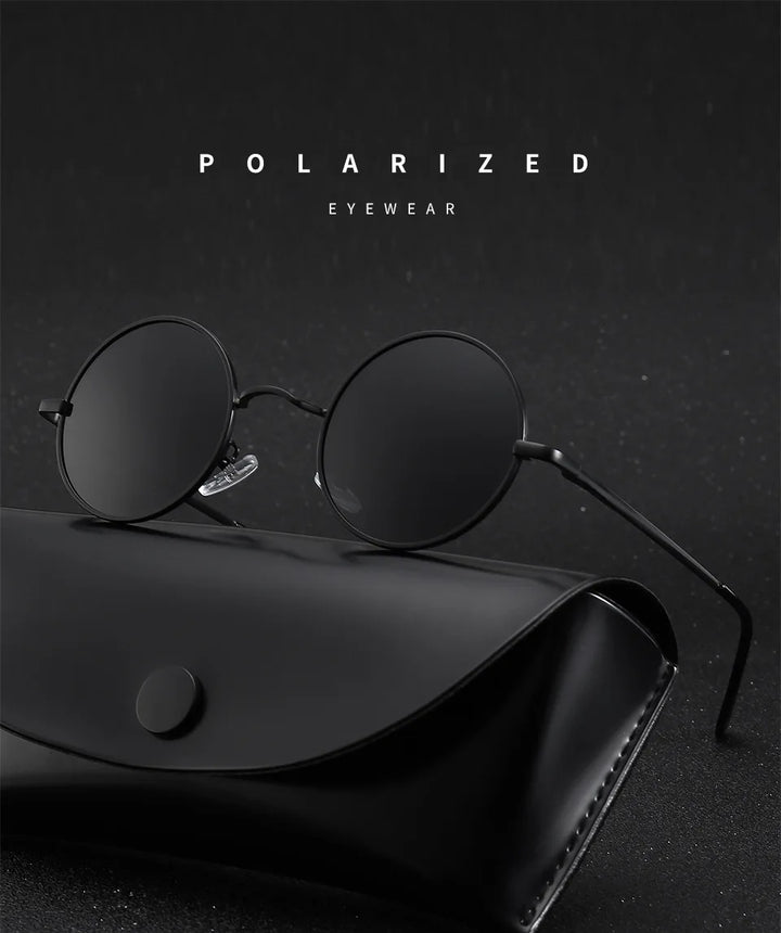 Round Polarized Retro Sunglasses