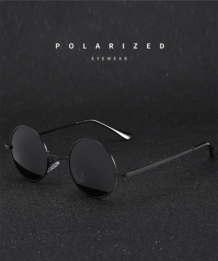 Round Polarized Retro Sunglasses