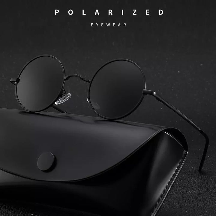 Round Polarized Retro Sunglasses