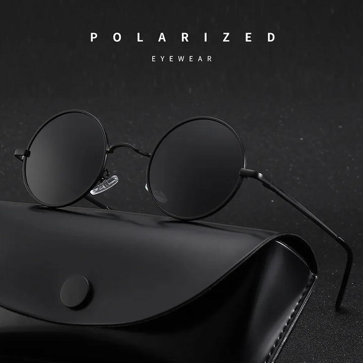 Round Polarized Retro Sunglasses