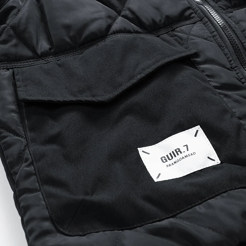 Regular Fit Quilted Puffer Bomber Jacket