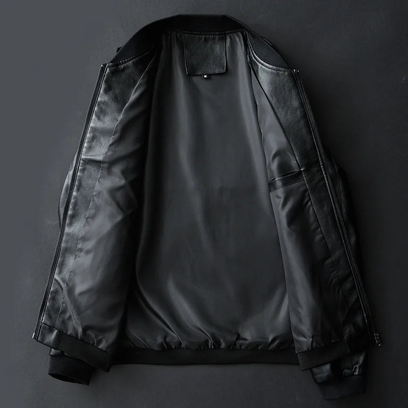 Leather Bomber Jacket