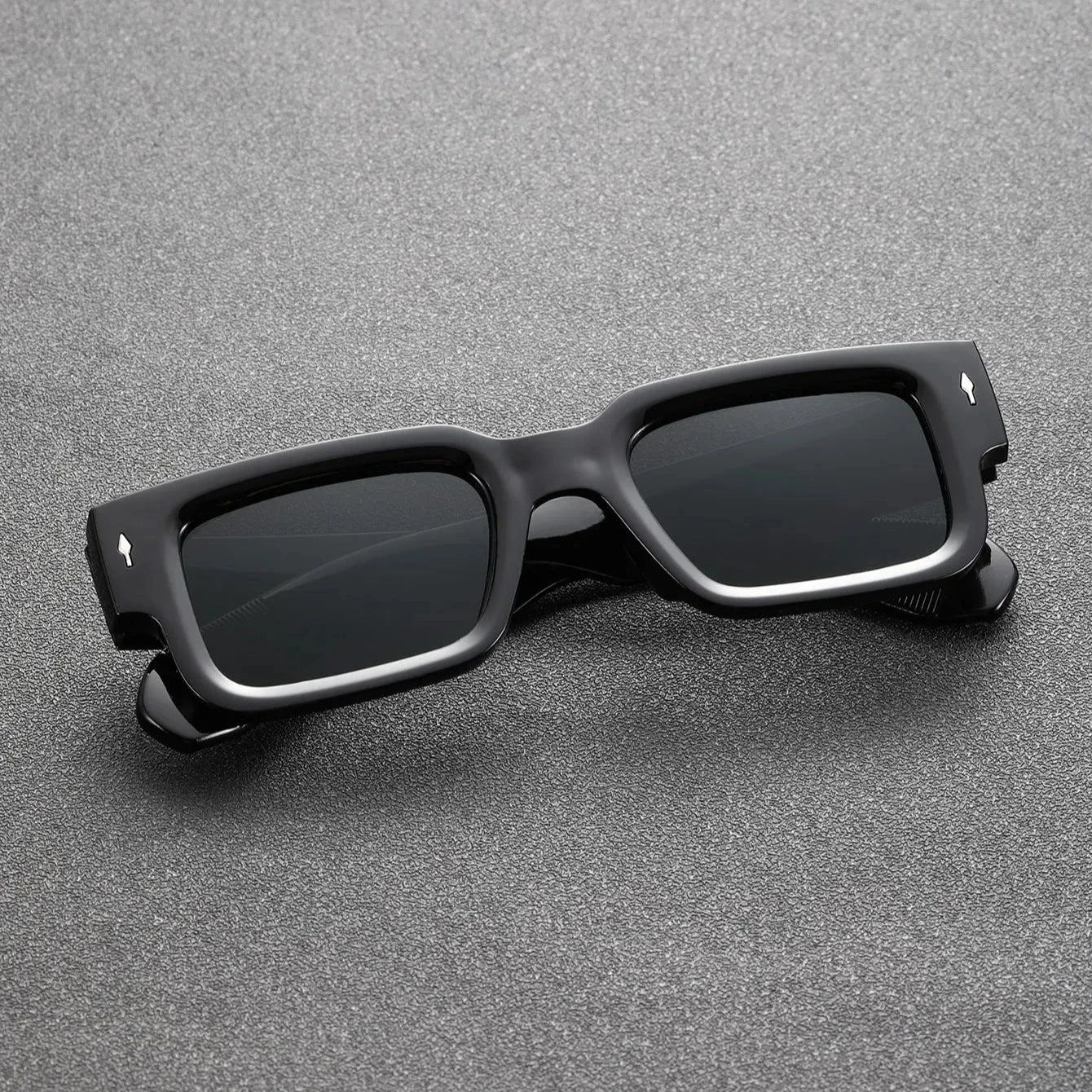 48mm Plaque Rectangular Sunglasses