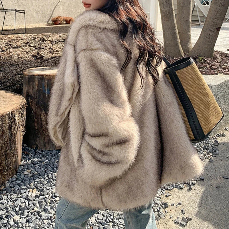 Short Faux Fur Jacket