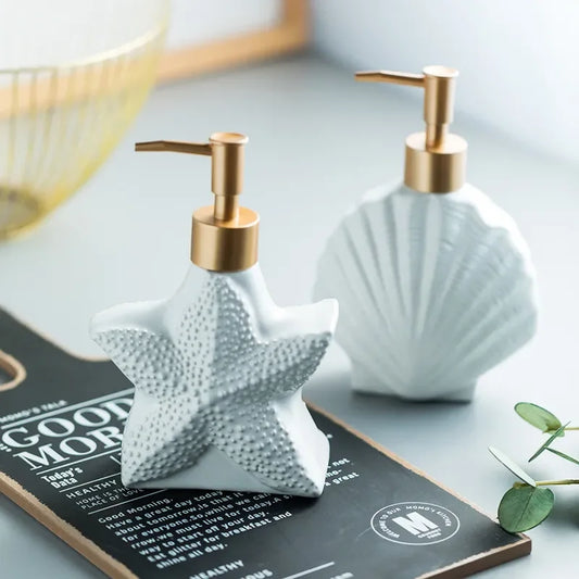 Seaside Starfish & Shell Soap Dispensers