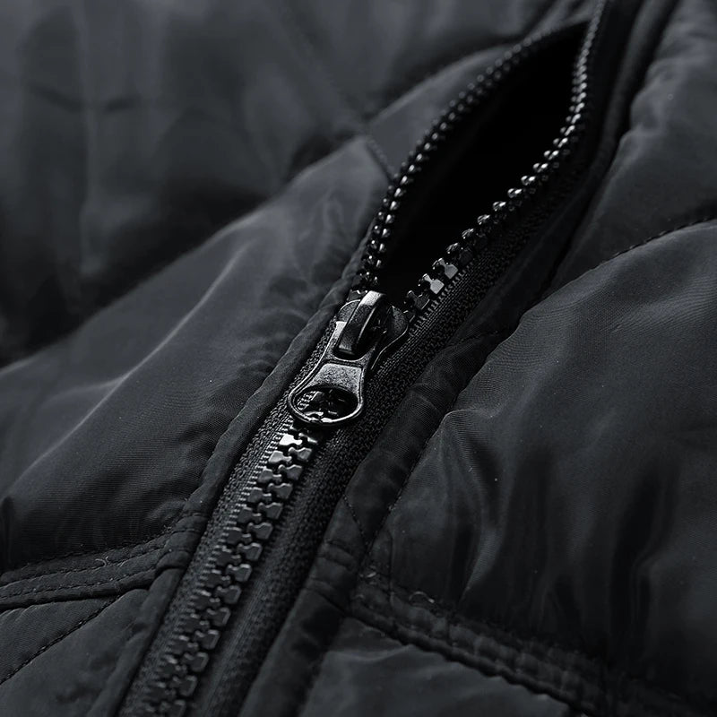 Regular Fit Quilted Puffer Bomber Jacket