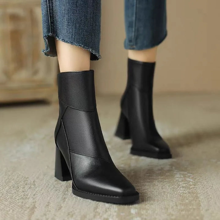 Allegra Leather Ankle Boots