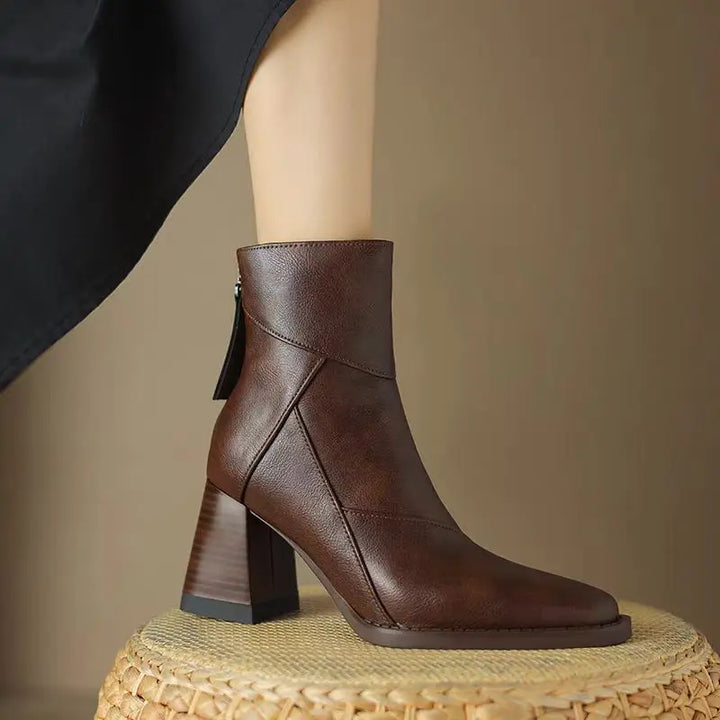 Allegra Leather Ankle Boots