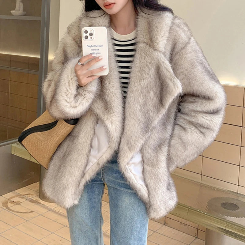 Short Faux Fur Jacket