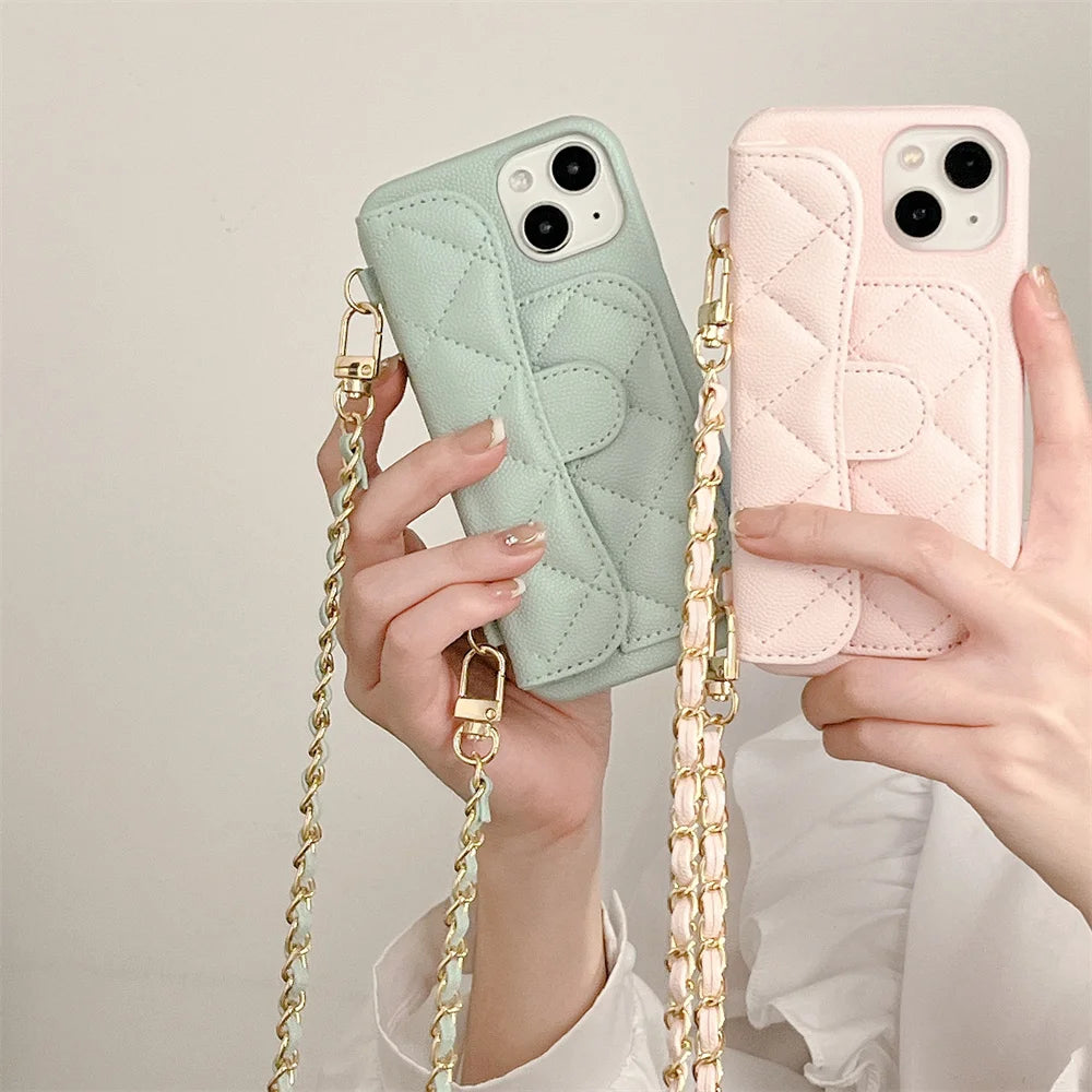 Chic Leather Quilted “Handbag” iPhone Case