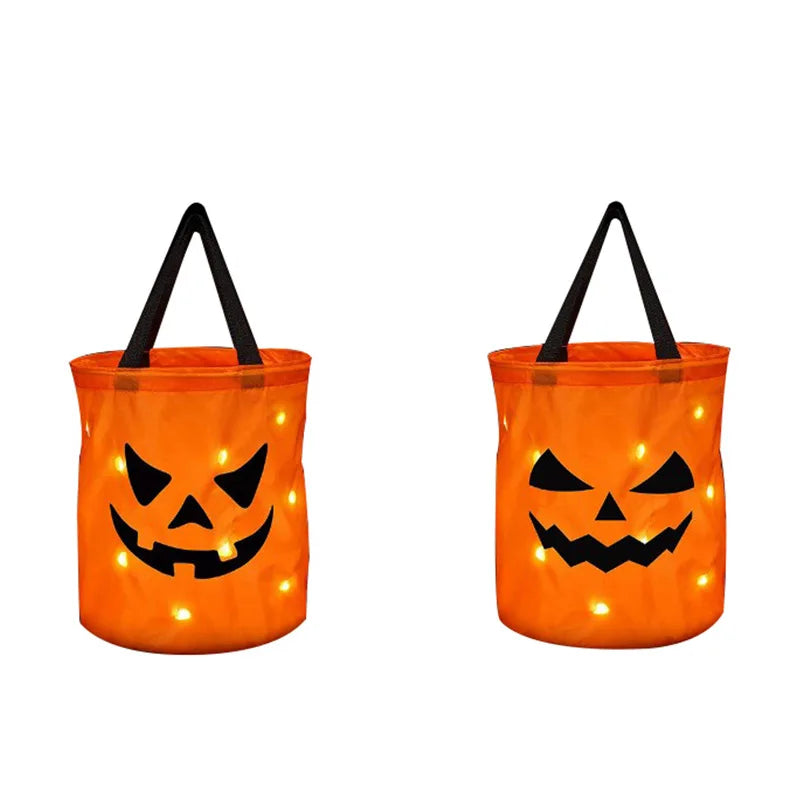 Spooky Glow LED Trick-or-Treat Buckets