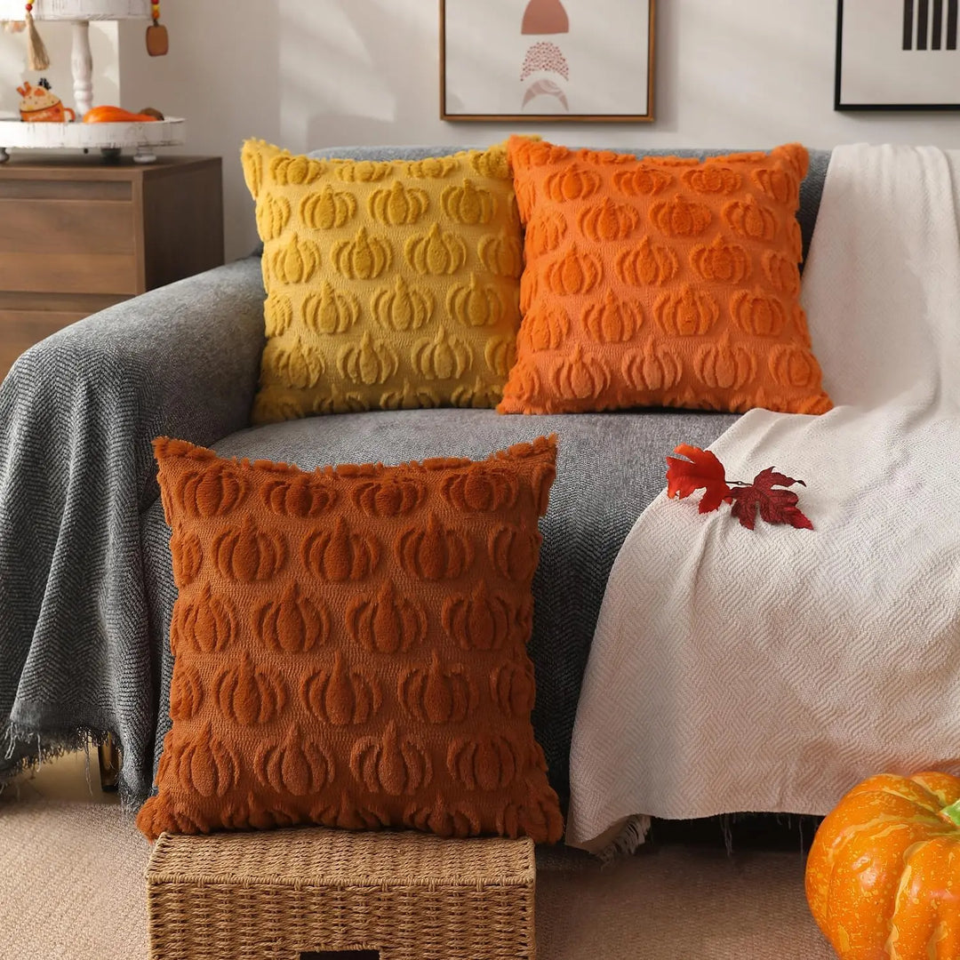 Fall Pumpkin Pillow Covers