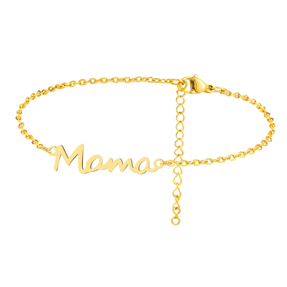 Mama Letter Bracelet