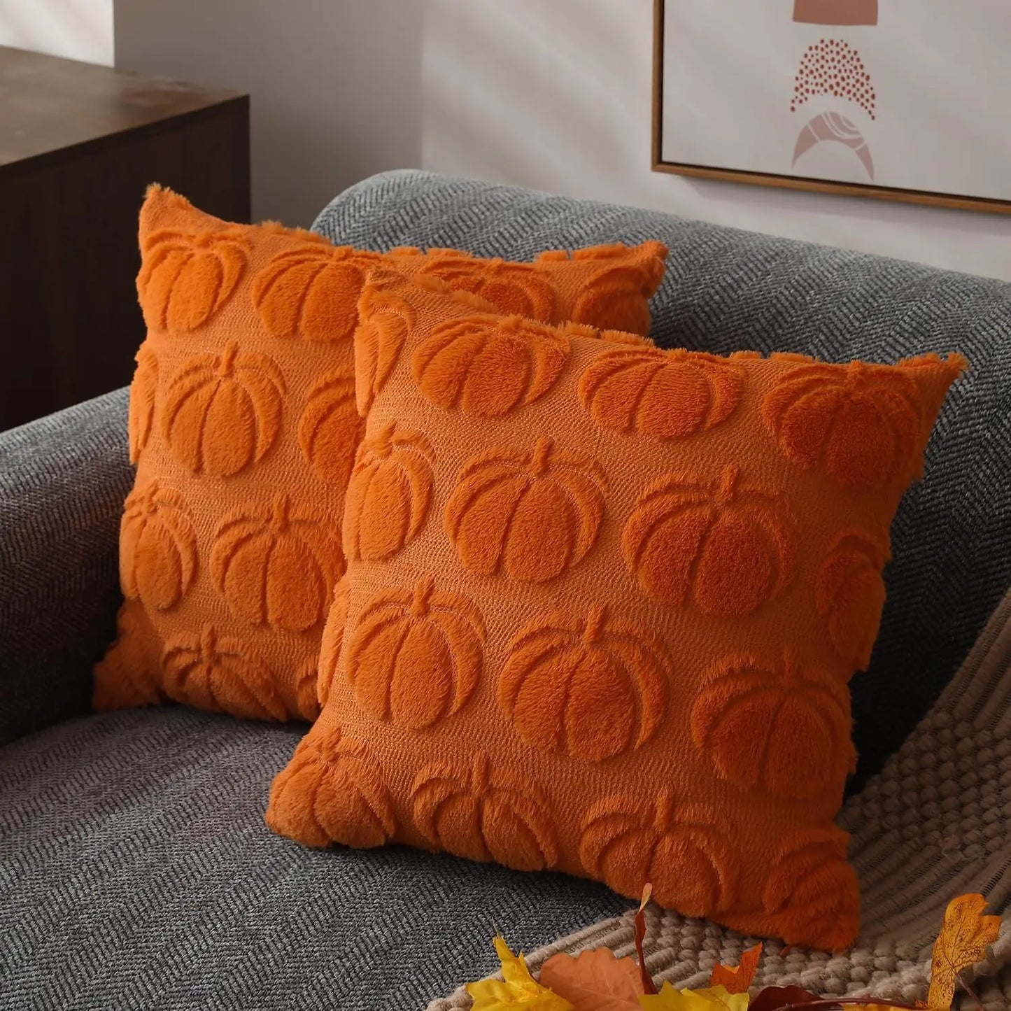 Fall Pumpkin Pillow Covers