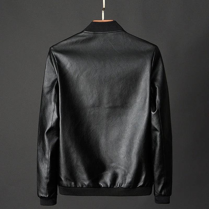 Leather Bomber Jacket