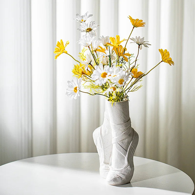 Ballet Shoes Porcelain Vase