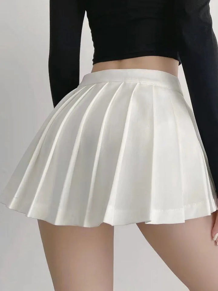 Tennis Girlish Pleated Hem Skort