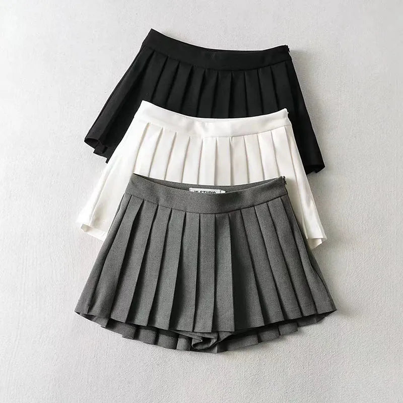 Tennis Girlish Pleated Hem Skort