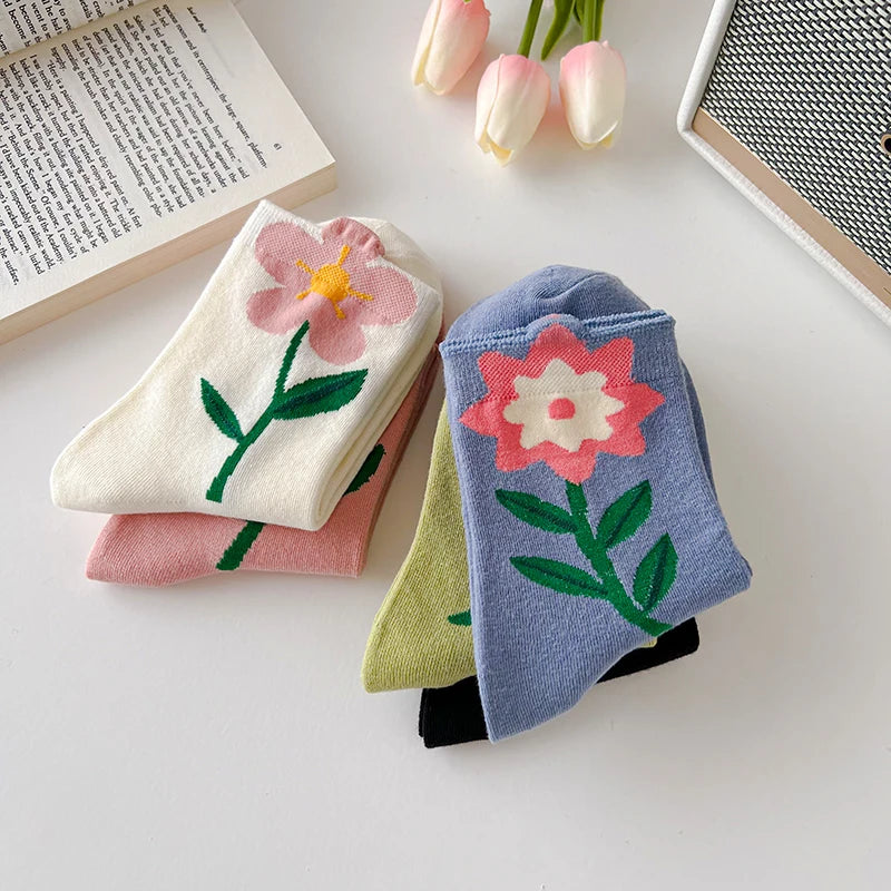 Spring Flower Socks