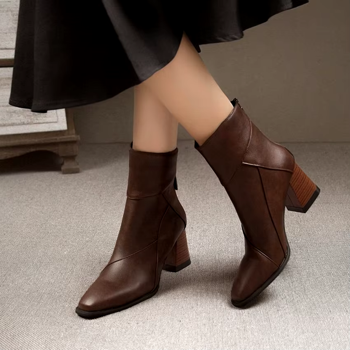 Allegra Leather Ankle Boots